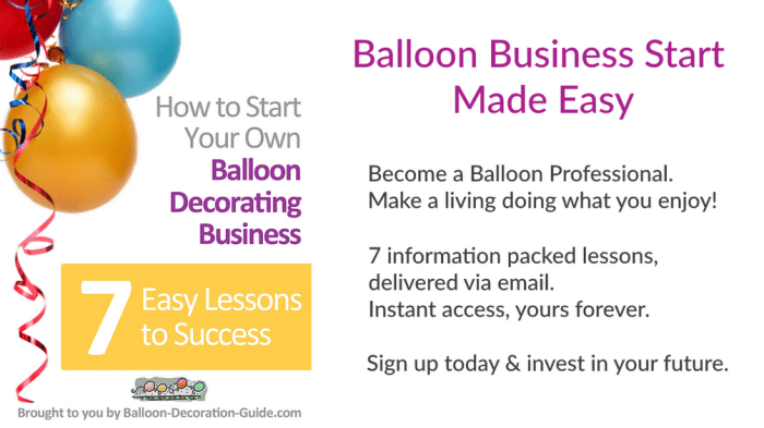 How to start your own balloon decorating business