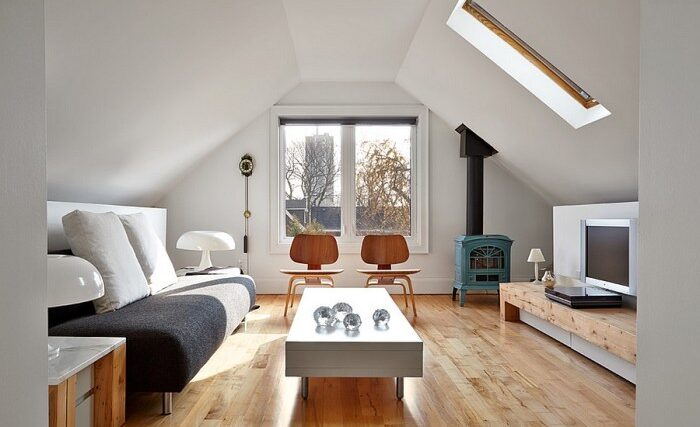 How to decorate an attic living room