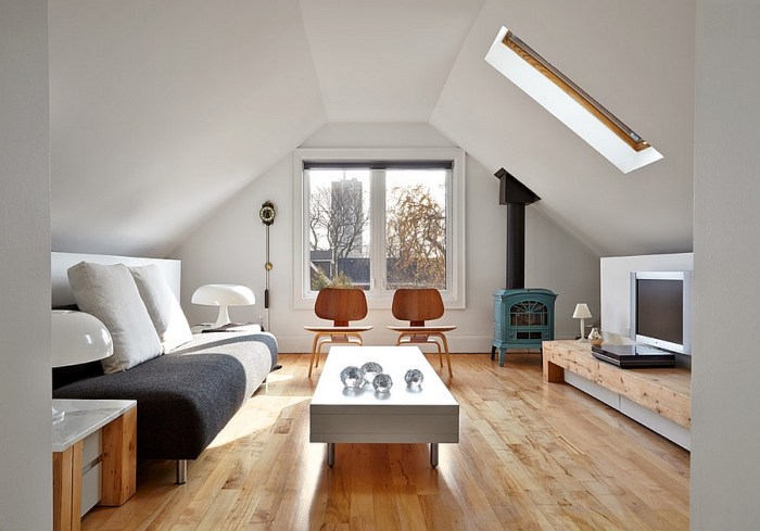 How to decorate an attic living room