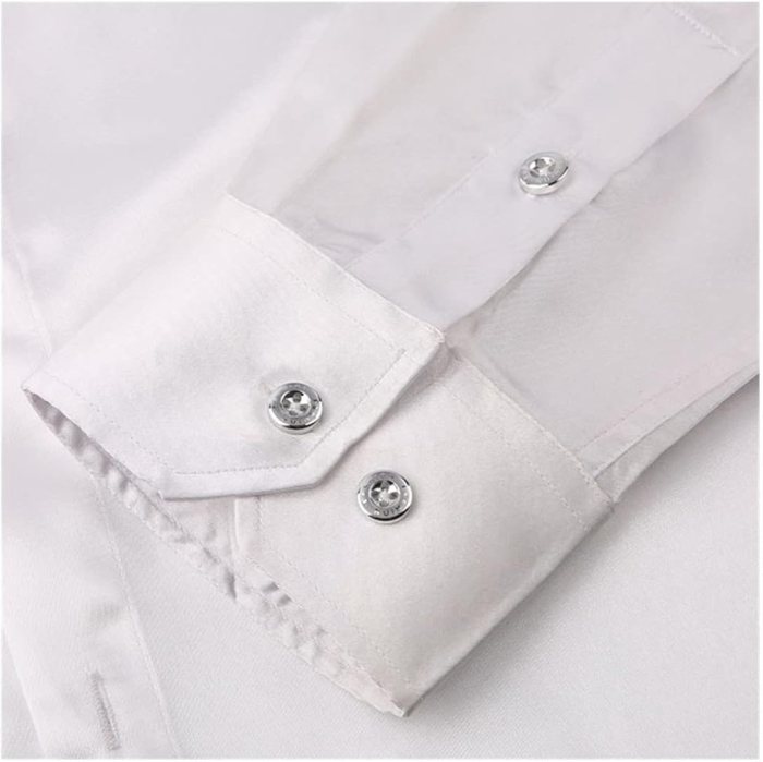 Men's white dress shirt for wedding