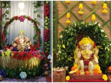 How to make decoration for ganpati at home