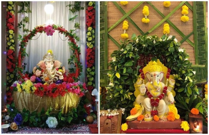 How to make decoration for ganpati at home