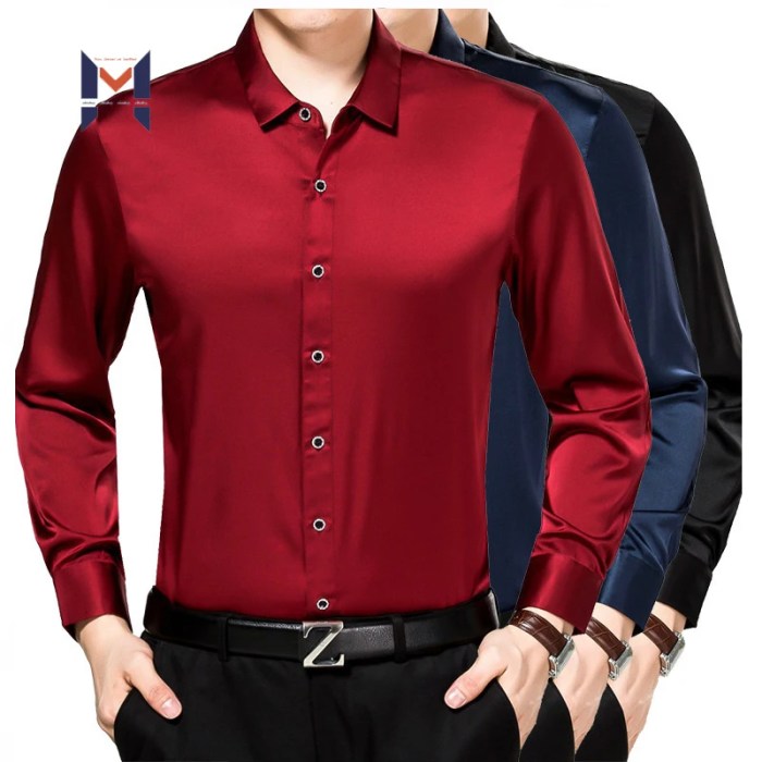 Mens silk dress shirts