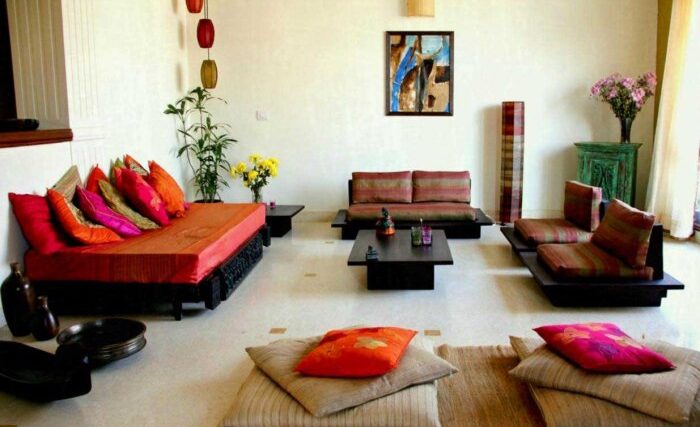 How to decorate living room in indian style