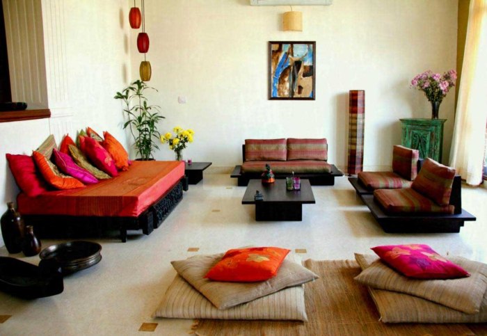 How to decorate living room in indian style