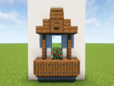 How to decorate a window minecraft