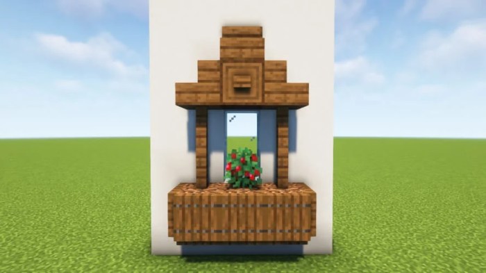 How to decorate a window minecraft