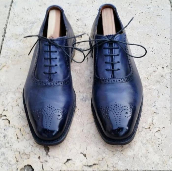 Navy dress shoes men