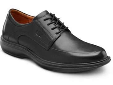 Wide mens black dress shoes