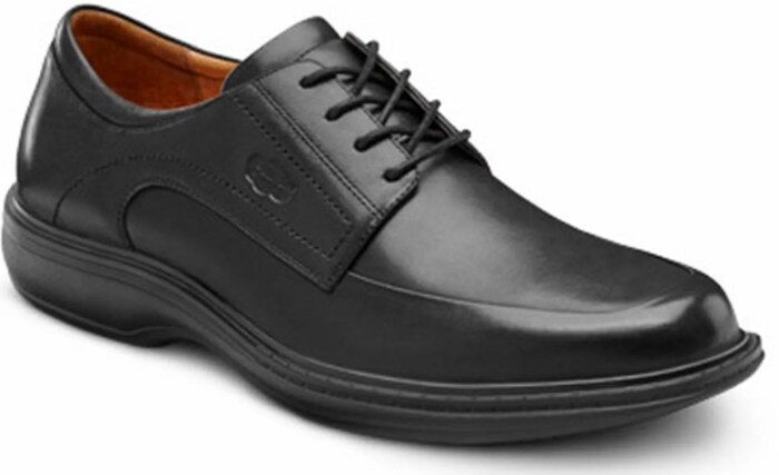 Wide mens black dress shoes