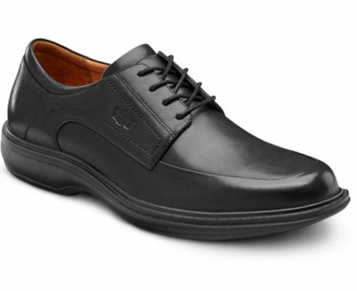 Wide mens black dress shoes