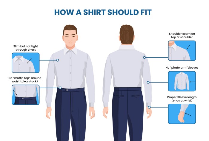 Mens large dress shirt measurements