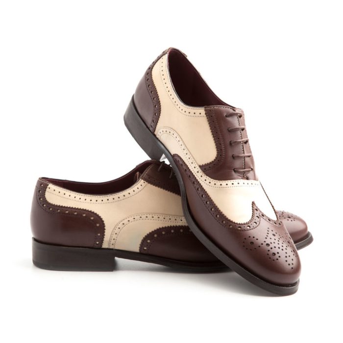 Mens two tone oxford dress shoes