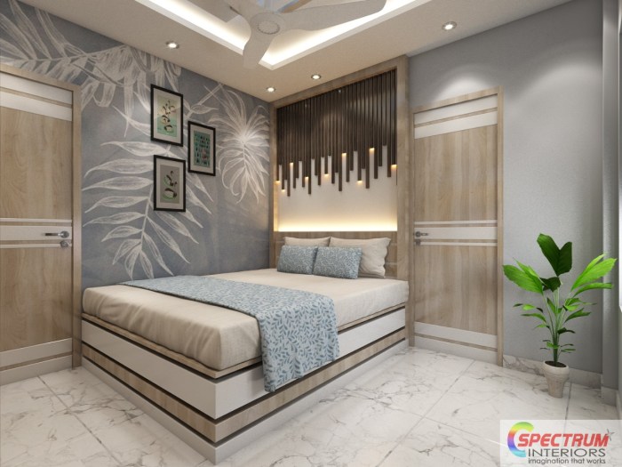 Desain interior kamar tidur mungil